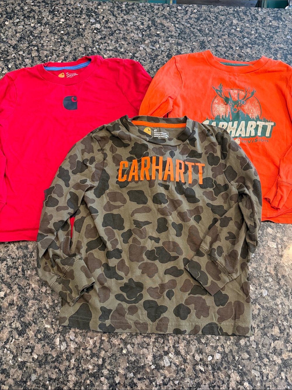 Carhartt Boys' Long-Sleeve Shirt bundle